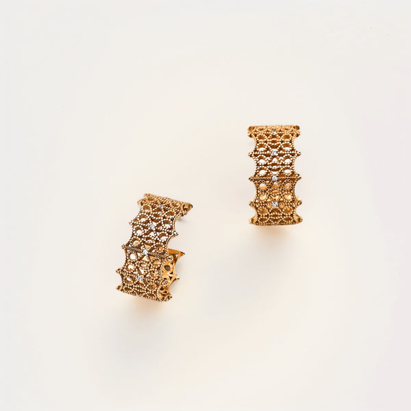 Lace - Filigree Hoop Earrings