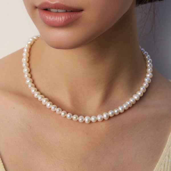 Natural Pearl Gold - Accent Choker