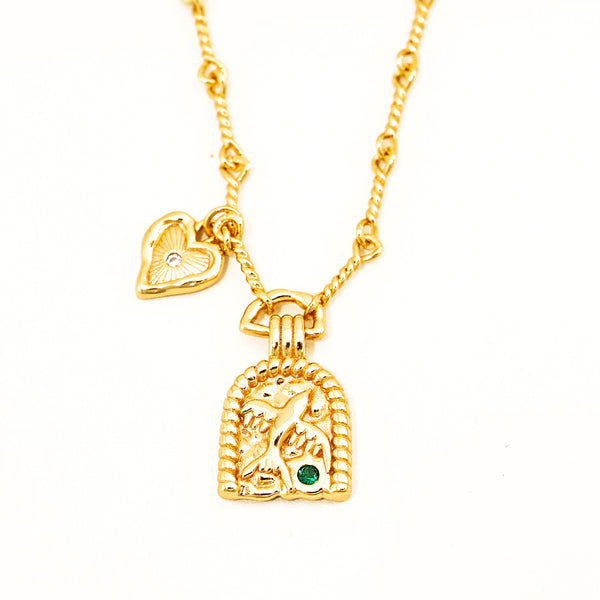 Caged Freedom Zircon Necklace